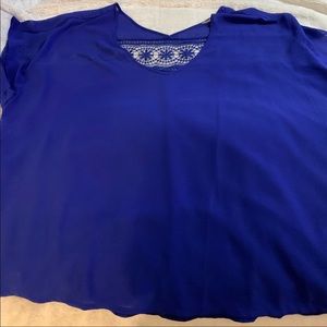 Royal blue blouse
